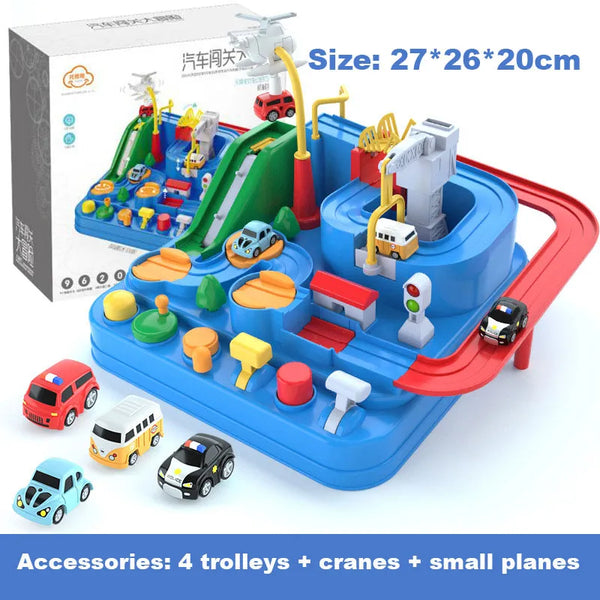 🎢Spin, Slide, and Win! Race Track Toy Set