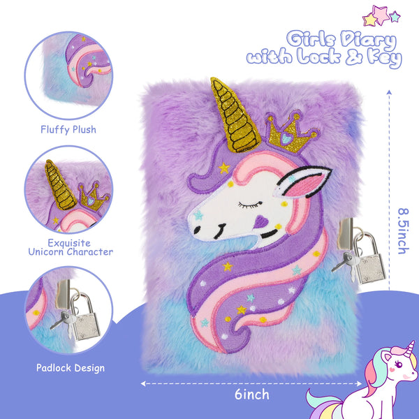 Unicorn Dream Journal With Lock And Key 🥰